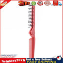 Folding Hair Comb Anti Static Plastic Foldable Beard Pocket Brush (Red) Newly
