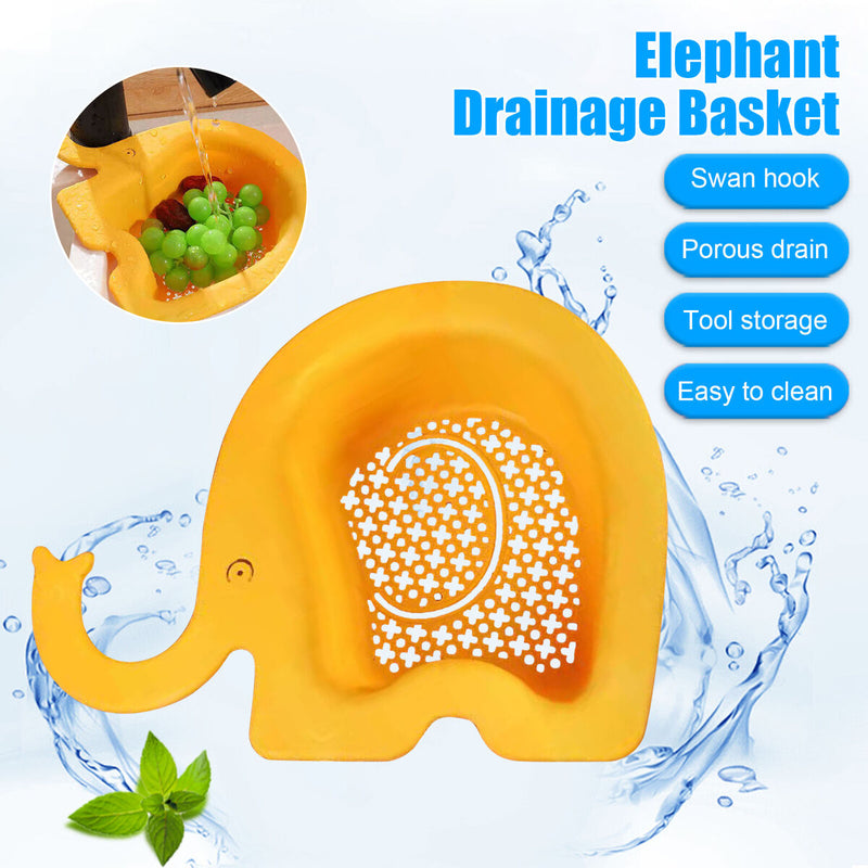 Elephant Drain Basket for Sink Water Strainer & Gadgets Storage (4 pcs) Newly