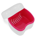 Denture Box Bathroom Travel Denture Cup False Tooth Cleaning Container (C) Newly