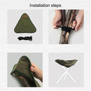 Outdoor Camping Triangle Stool Cloth Fishing Chair Picnic Equipment (Green)
