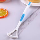 Tongue Brush Tongue Scraper Cleaner Oral Care Tongue Cleaning Tool (Blue)