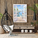 Drawing Paintwork Outside Door Seascape Home Room Decor 40x50cm Without Frame