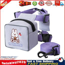 Pet Cat Dog Backpack Printed Chest Strap Harness Traction Rope (Purple L) Newly