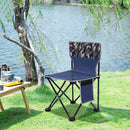 Portable Chair Folding Seat Fishing Camping Picnic Stool (Camouflage Blue)
