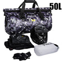 SULAITE Waterproof 50L Motorcycle Tail Saddle Bag 600D Nylon Rear Seat Backpack