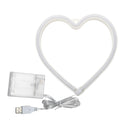 LED Neon Light Heart Sign Night Lamp Xmas Valentine Day Decor Gift (Pink)