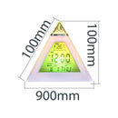 Portable Kids Wake Up Light Alarm Clock 7 Color Backlight Calendar Thermometer