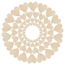 DIY 4 Sizes Table Scatter Wedding Decor Wooden Love Heart Crafts Accessories