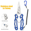#A Multifunctional Fishing Plier Scissor Braid Line Lure Cutter Hook Remover Tac