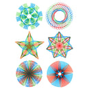 Creative Kaleidoscope Ruler Geometry Template Measuring Ruler for Student Kids