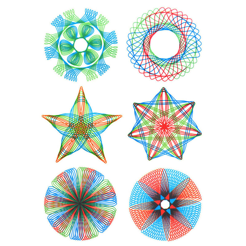 Creative Kaleidoscope Ruler Geometry Template Measuring Ruler for Student Kids
