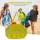 Foldable Swimming Sport Tote Outdoor Child Toys Storage Beach Bag (Yellow)