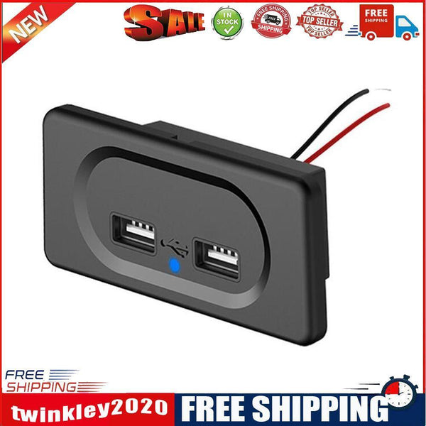 Camper Charger Outlet Dual USB Output Ports Power Sockets for Caravan RV