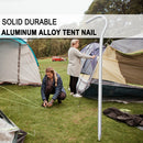 4pcs Ground Nail Aluminum Alloy Tent Stake with Hooks for Hammock Awning Canopy