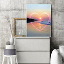 DIY Full Drill Needlework Love Sunset Cross Stitch Embroidery Diamond Painting