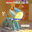 Portable DIY Funny Deer Lights Cute Folding Dog Night Lamps for Bedside Bedroom