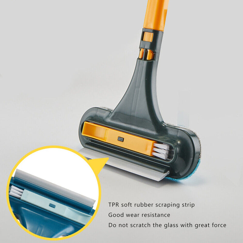 Window Screen Brush Double Sided Carpet Sofa Household Dust Wiper (Yellow)