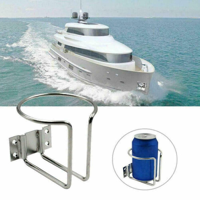 Steel Boat Ring Cup Drink Holder Fit For Yacht Truck RV CamperN Car EW J7U2