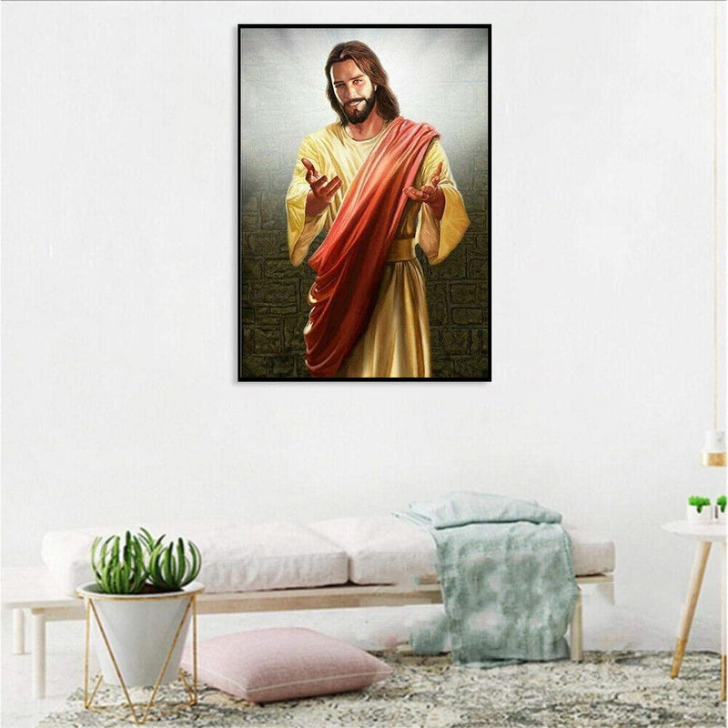 5D DIY Full Drill Diamond Painting Religion Cross Stitch Embroidery Mosaic Kit