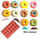 Mini Chocolate Silicone Donut Mould Round Shaped Baking Pan Doughnut Molds
