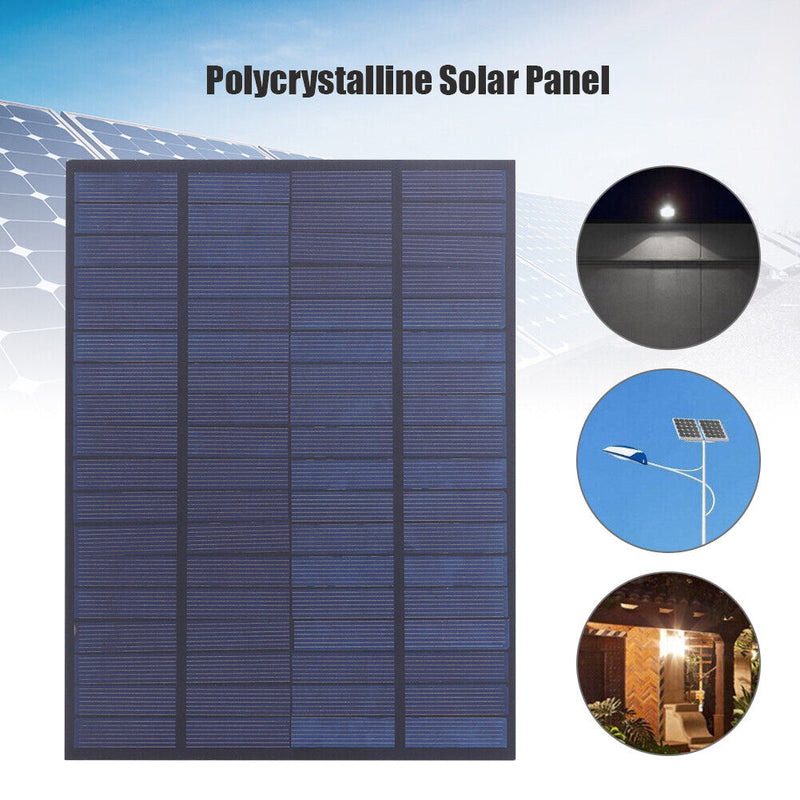 5W 18V Solar Panel A Level Polycrystalline Silicon Solar Charger for 12V Ba