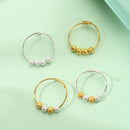 Coil Creativity Rotate Freely Fidget Beads Rings Beaded Jewelry Anxiety Ring