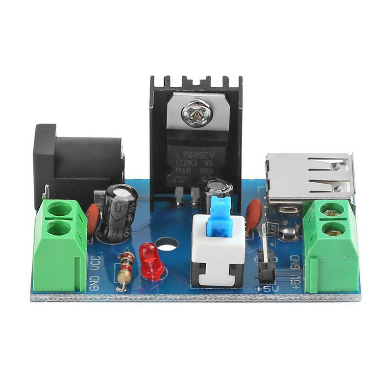 7-15V 9V 12V to 5V 2A L7805 Buck Converter Power Supply Module with Switch