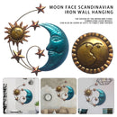 Artistic Sun Moon Metal Wall Decor - Handmade Celestial Themed Metal Wall Decor