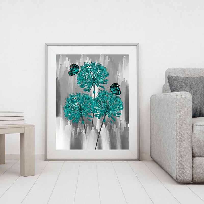 DIY Digital Picture Butterfly and Dandelion Painting By Numbers Set Handicraf