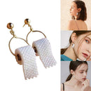 1Pcs Pretty Hand Beaded Earring Find Of Roll Toilor Gift Paper Brand Y0T0 J7D9