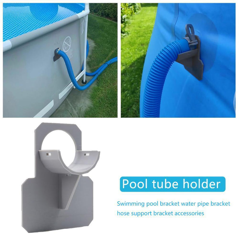 Pool Pipe Fixing Holder for Intex Above Ground Pool 30-38mm Hose (Grey)