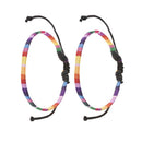 day Gifts Love is Love Rope Bracelet Gift For Couple Weave Anklet Foot Rope
