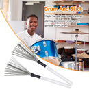 #A Metal Wire Drum Brush Sticks Wood Drum Musical Percussion Brushes for Beginne