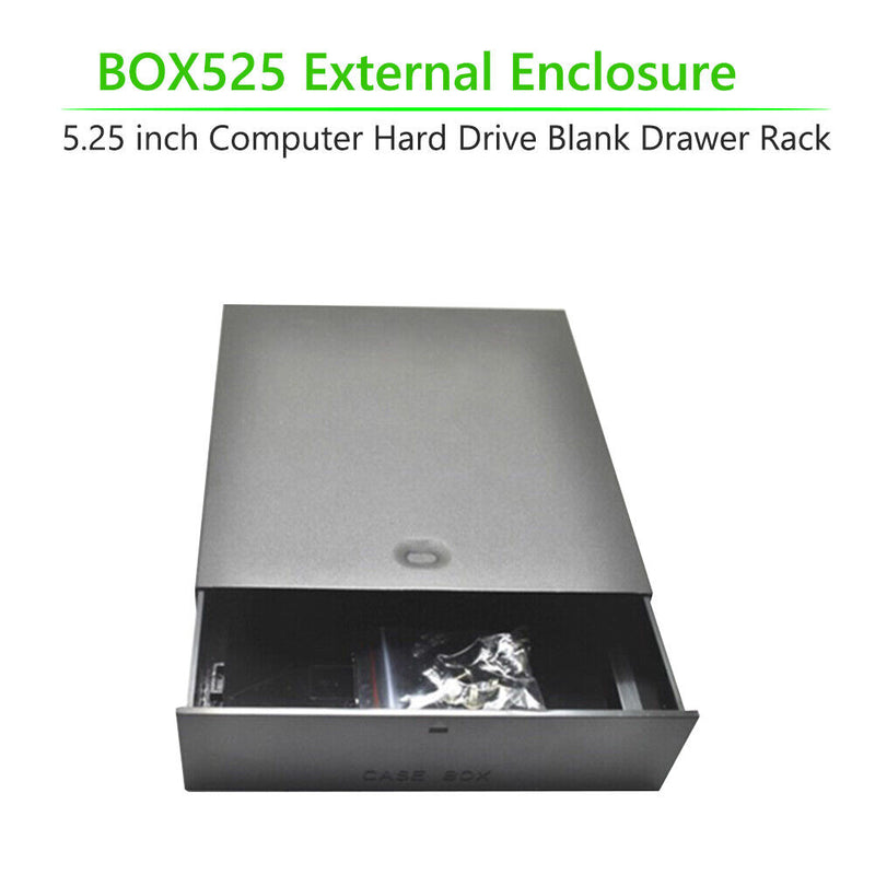 External Enclosure Case 5.25 inch HDD Hard Drive Blank Drawer Rack for PC
