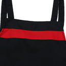 Unisex Lovely Solid Cooking Kitchen Restaurant Bib Apron with PocketBlack)