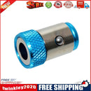 5 Pcs 1/4 inch Screwdriver Bits Batch Head Ring Screwlock Sleeve (Blue)