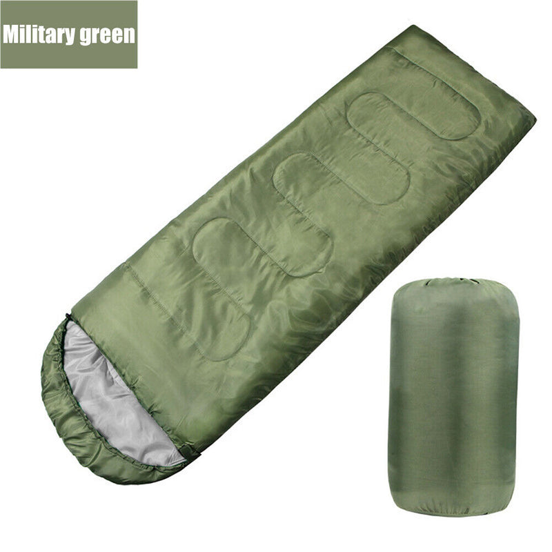 #A Outdoor Camping Envelope Sleeping Bag Warm Blanket with Hooded for Office
