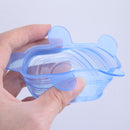 niversal Silicone Suction Lid-bowl pan cooking pot lid-silicon Blue