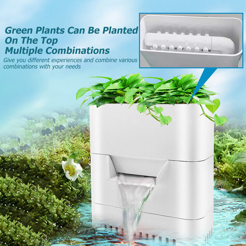#A Waterfall 2W Turtle Tank Low Level Water Filter Aquarium Submersible Filter P