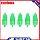 5pcs Fishing Bells Alarm Night Luminous Fishing Rod Tip Bite LED Light Ring Bell