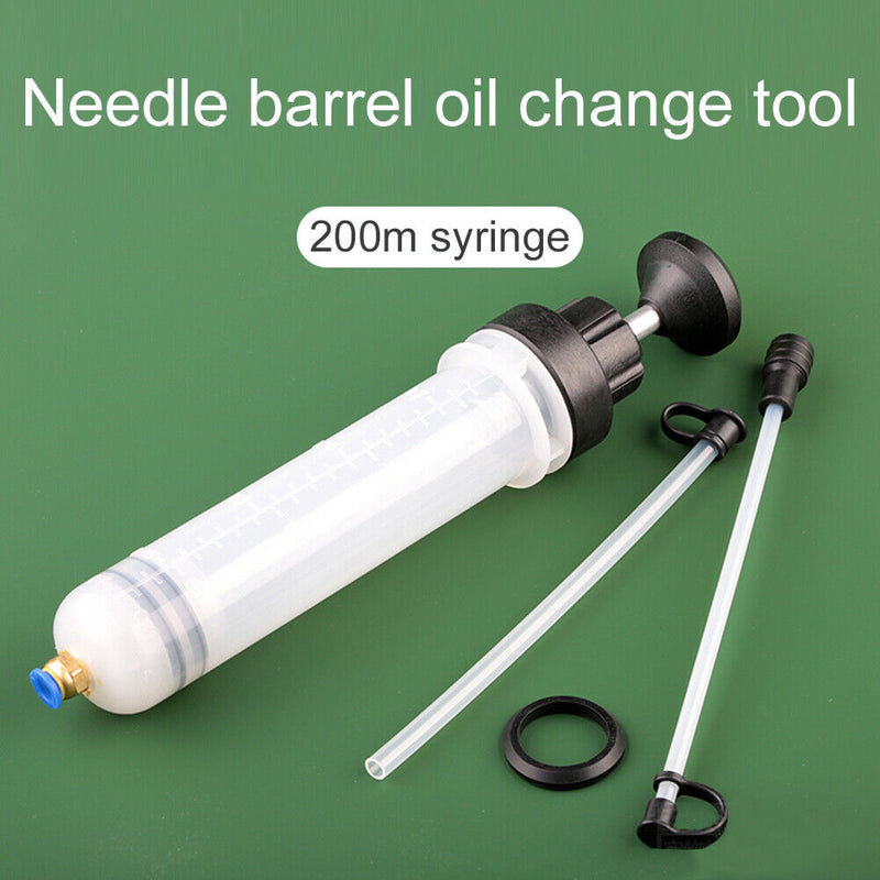 200cc Car Oil Fluid Extractor Filling Syringes Bottle Hand Pump Car Accessories