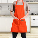 Adjustable Cafe Shop Apron Kitchen Painting Pocket Solid Color Home Cook Apron