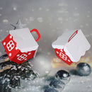 10pcs Christmas House Candy Packaging Box Kids Birthday Gifts Cartons (B)
