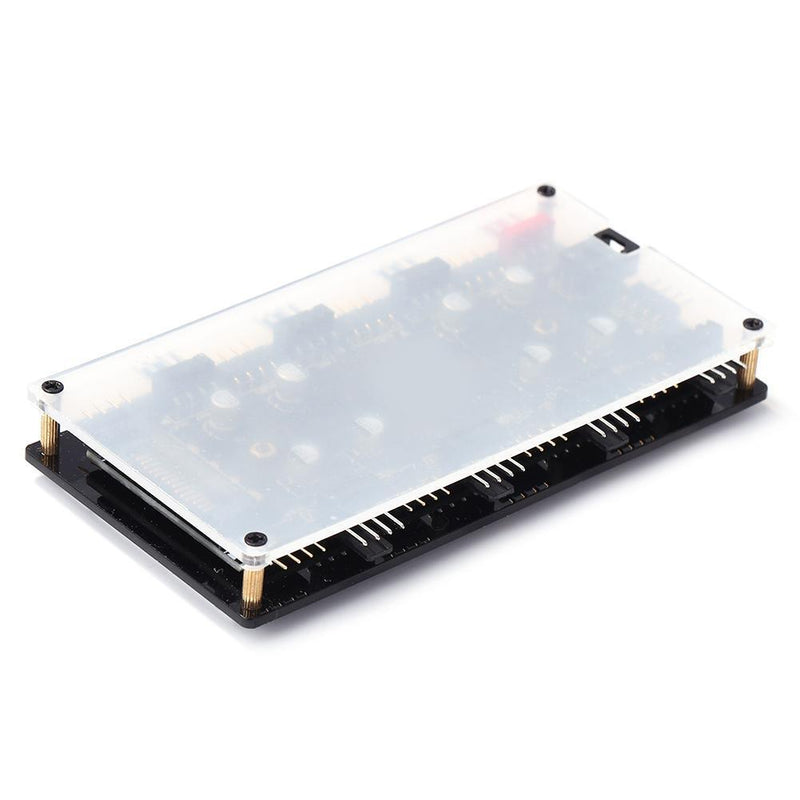 1 to 8 Multi Way Splitter RGB PWM Hub Controller Adapter (12V 4Pin+Shell)