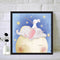 5D DIY Diamond Painting Baby Elephant Full Round Drill Mosaic Art Picture Decor