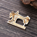 1PC Retro Sewing Machine Black Brooch Pin Jewelry Party Gift Creative Crafts