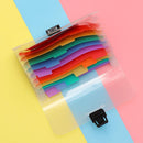 File Case School Plastic Paper Organizer File Folder Document Bag 13 Pockets