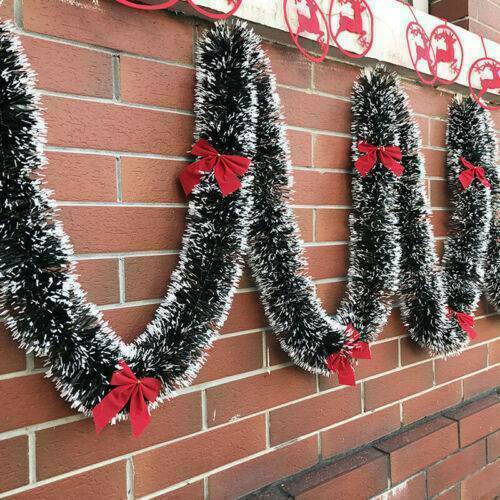 1x 2M Christmas Garland Home Party Wall Door Xmas Tree Ornament Tinsel T1 Y8Y7