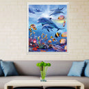 5D Diamond Sea World Painting DIY Embroidery Cross Stitch Bedroom Decor