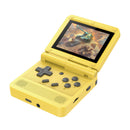 V90 3.0 inch Retro Flip Handheld Console Mini Video Game Player (Yellow) Newly